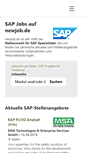 Mobile Screenshot of newjob.de